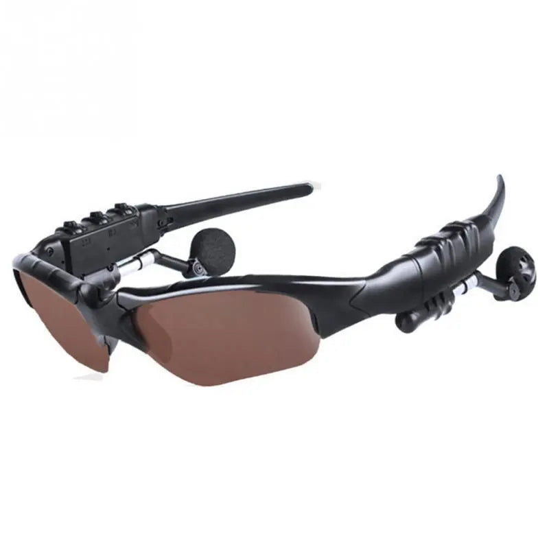 Fones de ouvido estéreo Wireless Headset com microfone Óculos de sol para condução Ciclismo Sports Noise Reduction Headphones