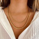 SUNIBI 2/3/4/5MM Rope Chain Necklace Stainless Steel Never Fade Waterproof Choker Men Women Jewelry Gold Color Chains Gif
