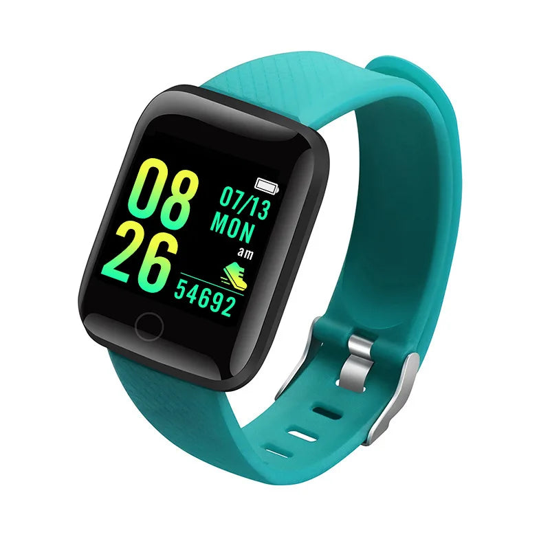 Relógio inteligente 116plus d13 y68 esporte pulseira correndo monitor de fitness pista freqüência cardíaca mensagem lembrar homem smartwatch mulher relógio