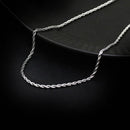 SUNIBI 2/3/4/5MM Rope Chain Necklace Stainless Steel Never Fade Waterproof Choker Men Women Jewelry Gold Color Chains Gif