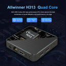 Android14 caixa de tv de cinema em casa inteligente t1s allwinnerh313 chip quad core wifi6 1000m lan bluetooth chromecast streaming media player