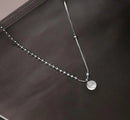 Ketting met letterhanger in 925 sterling silwer.