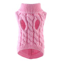 Novo Pet Pequeno Pet Dog Roupas Camisola Moda Outono Inverno Sólidos Fried Dough Twists Tricô Quente Conforto Vestuário