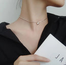 Ketting met letterhanger in 925 sterling silwer.
