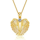 Colar de asas de anjo, colar com pingente de asas de anjo da guarda, colar de pedra de nascimento para mulheres, meninas, joias de natal, presentes