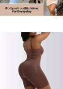 Body modelador feminino de corpo inteiro para controle da barriga, modelador de cintura firme sem costura, modelador corporal