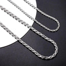 SUNIBI 2/3/4/5MM Rope Chain Necklace Stainless Steel Never Fade Waterproof Choker Men Women Jewelry Gold Color Chains Gif