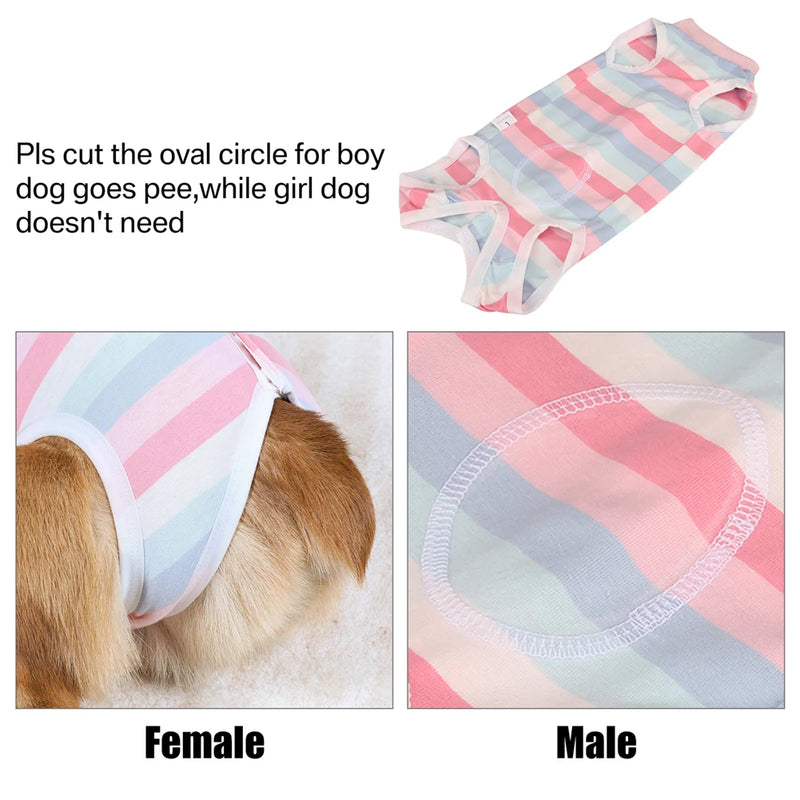 Roupas para animais de estimação macacão para cães pijamas alta elástica tiras camufladas colete envoltório barriga roupa cirúrgica agasalho para menina menino roupas