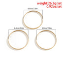 Ingemark 3Pcs/Set Punk Round Brilhante Fechado Pulseiras para Mulheres Vintage Temperamento Fino Corrente Pulseiras Casal Jóias Steampunk
