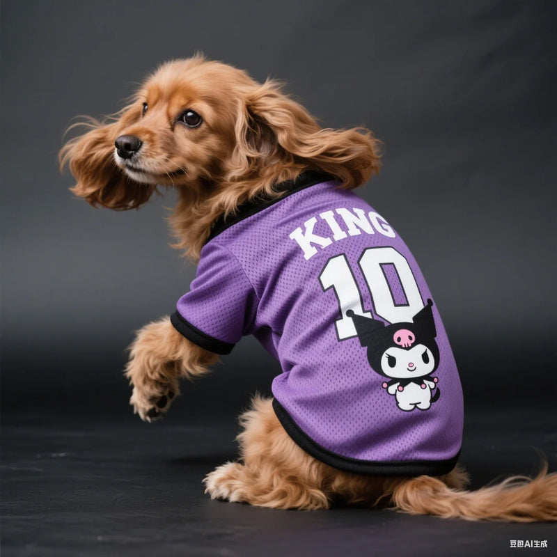 Roupas para animais de estimação para cães, suprimentos para animais de estimação, respirável, legal, confortável, camisas de futebol, raças de cães de pequeno porte, legal e elegante