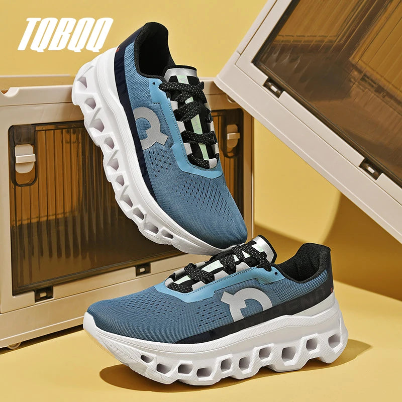 Amortecimento masculino tênis de corrida leve atlético casual masculino antiderrapante sapatos esportivos ao ar livre viagem sapatos de caminhada