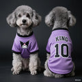 Roupas para animais de estimação para cães, suprimentos para animais de estimação, respirável, legal, confortável, camisas de futebol, raças de cães de pequeno porte, legal e elegante