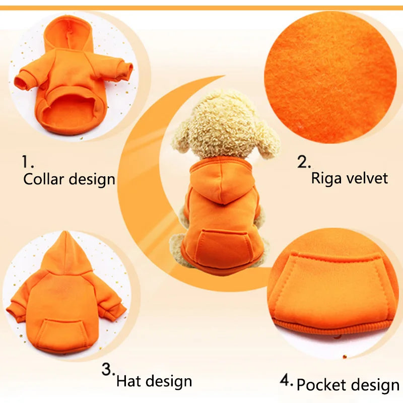 Moda roupas para animais de estimação para cães casaco jaquetas algodão hoodies roupas para cães filhote de cachorro macacão para cães roupas de gato animais de estimação outfit s225