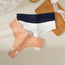 BZEL 8PCS/Conjunto Calcinhas Femininas Algodão Tangas Feminino Simples Respirável Roupa Interior Sexy Lingerie Confortável Listrado Mulher Tam G