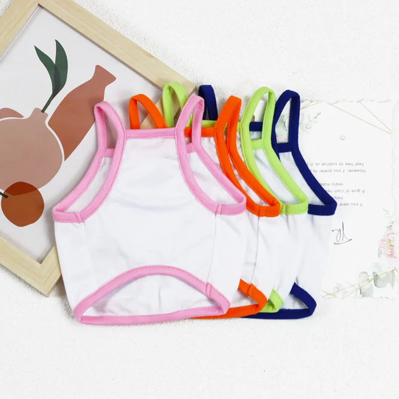 Nova roupa para animais de estimação roupas para cães finos soda curta camisola do cão ketong uva limão laranja impressão roupas para animais de estimação gato filhote de cachorro