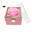 Caixa de presente de joias  O colar  Eternal Rose