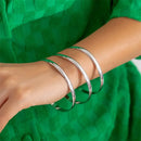 Ingemark 3Pcs/Set Punk Round Brilhante Fechado Pulseiras para Mulheres Vintage Temperamento Fino Corrente Pulseiras Casal Jóias Steampunk