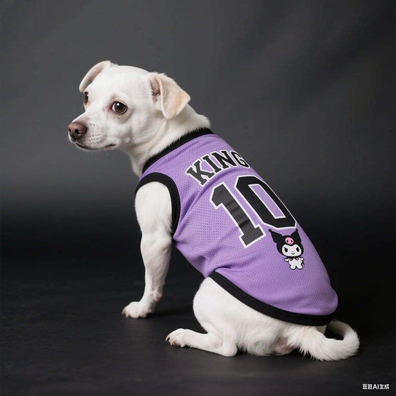 Roupas para animais de estimação para cães, suprimentos para animais de estimação, respirável, legal, confortável, camisas de futebol, raças de cães de pequeno porte, legal e elegante