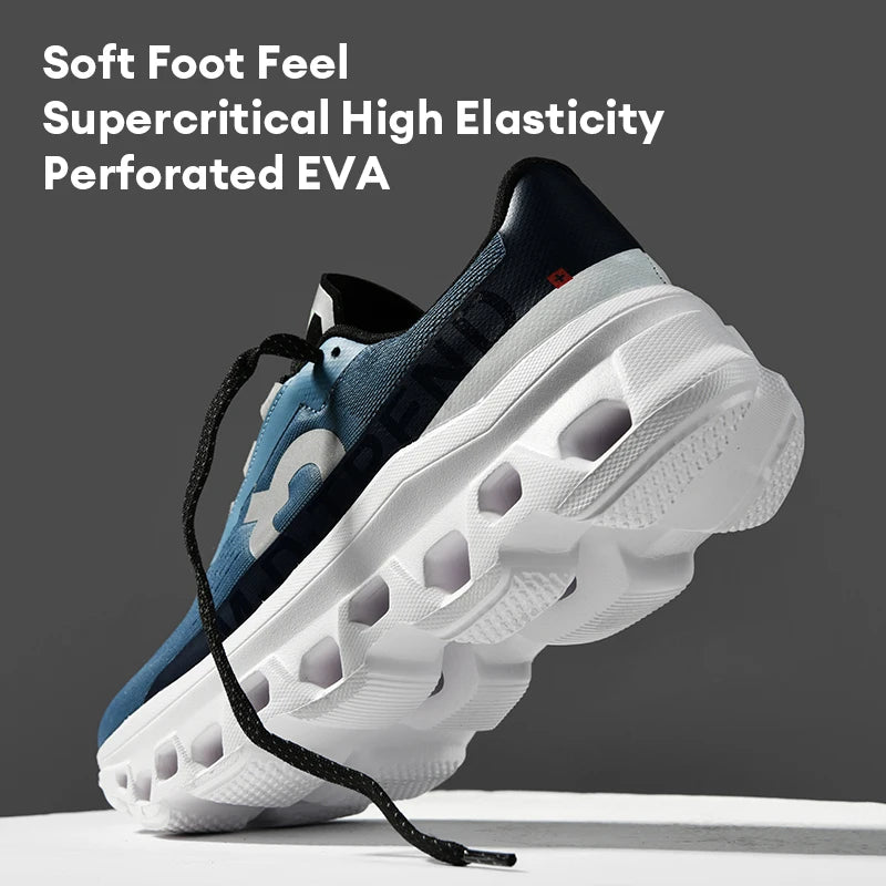 Amortecimento masculino tênis de corrida leve atlético casual masculino antiderrapante sapatos esportivos ao ar livre viagem sapatos de caminhada