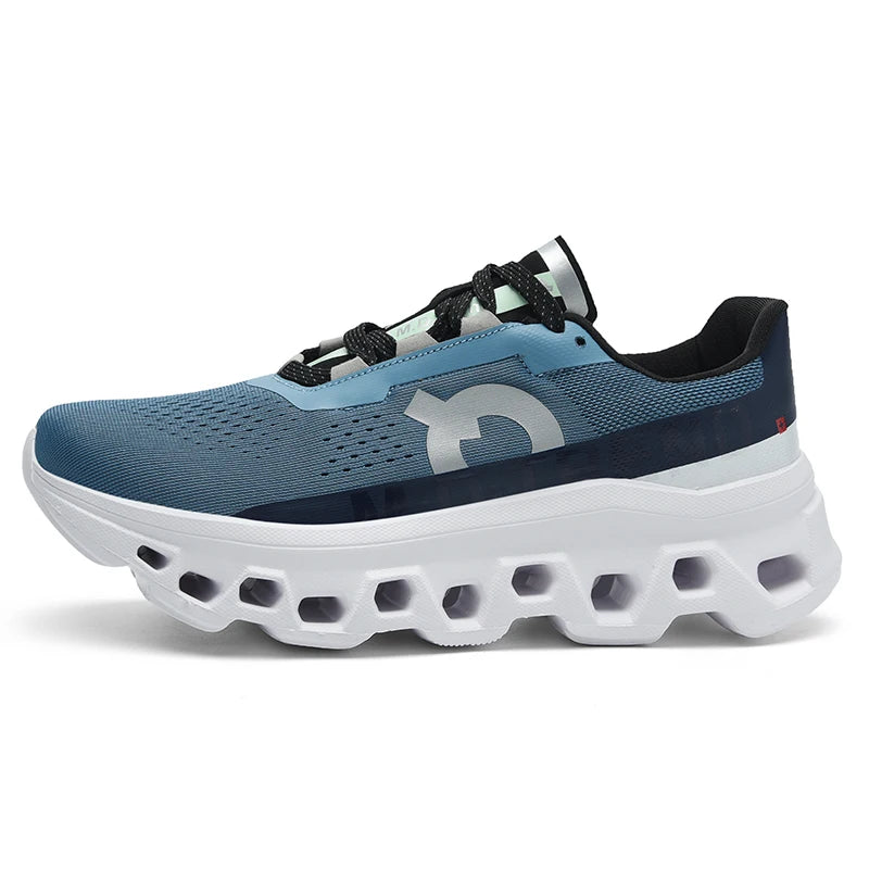 Amortecimento masculino tênis de corrida leve atlético casual masculino antiderrapante sapatos esportivos ao ar livre viagem sapatos de caminhada