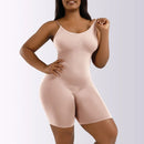 Body modelador feminino de corpo inteiro para controle da barriga, modelador de cintura firme sem costura, modelador corporal