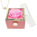 Caixa de presente de joias  O colar  Eternal Rose