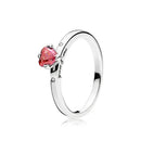 Caixa de Jóias Valentine Eternal Rose Anel Giratório Pingente para Mulheres Namorada
