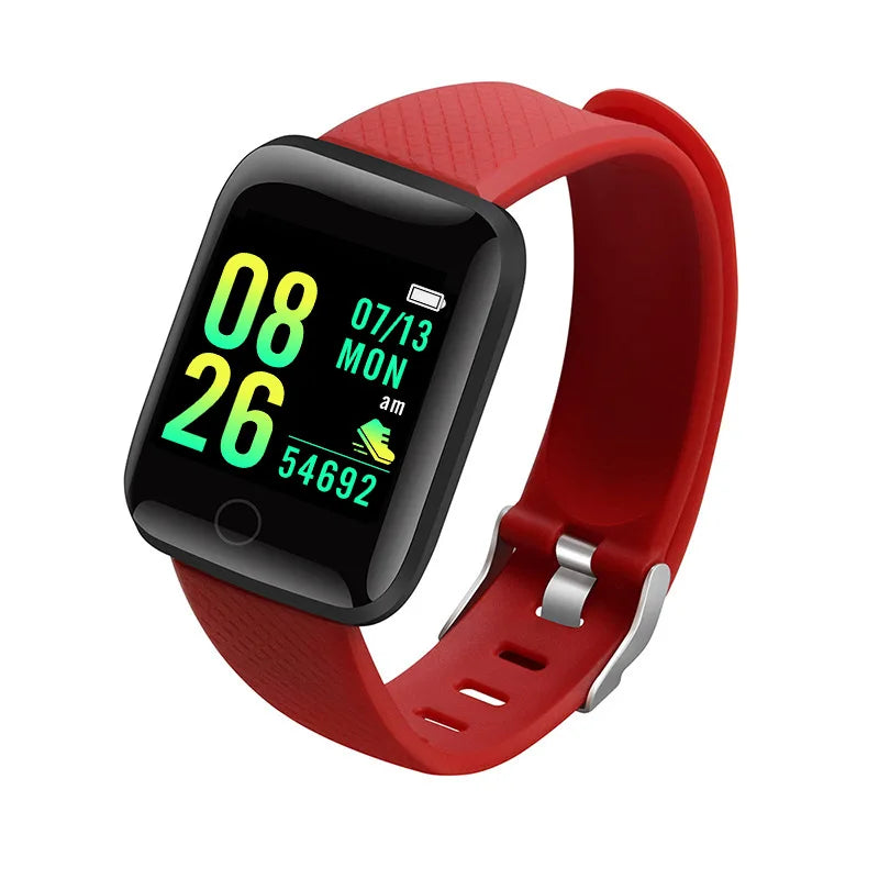 Relógio inteligente 116plus d13 y68 esporte pulseira correndo monitor de fitness pista freqüência cardíaca mensagem lembrar homem smartwatch mulher relógio