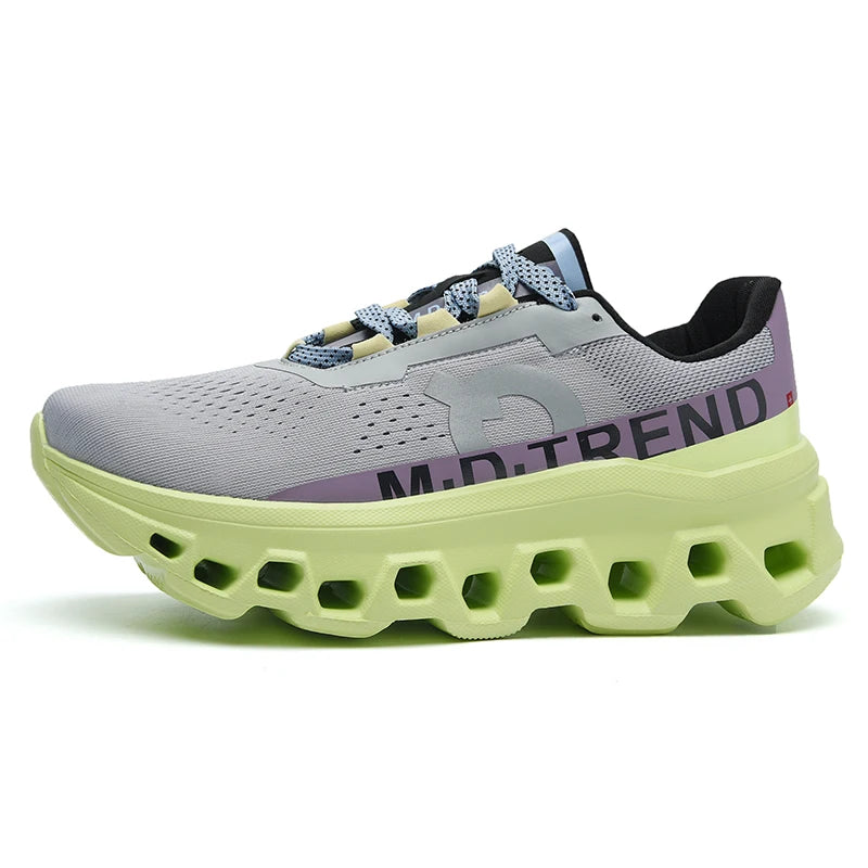 Amortecimento masculino tênis de corrida leve atlético casual masculino antiderrapante sapatos esportivos ao ar livre viagem sapatos de caminhada