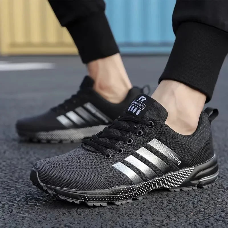 Sapatos de plataforma de design atraente de rua explosiva masculina com correspondência de cores exclusivas respirável confortável anti deslizamento sapatos de caminhada