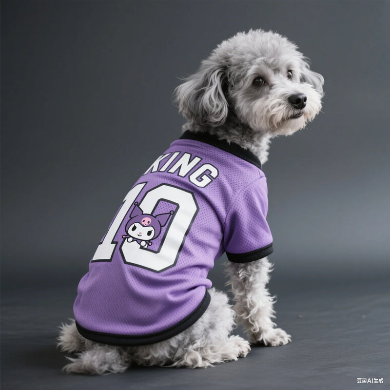Roupas para animais de estimação para cães, suprimentos para animais de estimação, respirável, legal, confortável, camisas de futebol, raças de cães de pequeno porte, legal e elegante