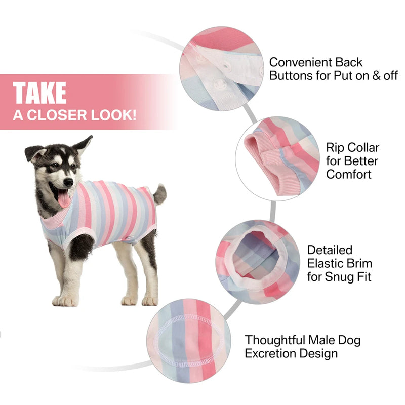 Roupas para animais de estimação macacão para cães pijamas alta elástica tiras camufladas colete envoltório barriga roupa cirúrgica agasalho para menina menino roupas