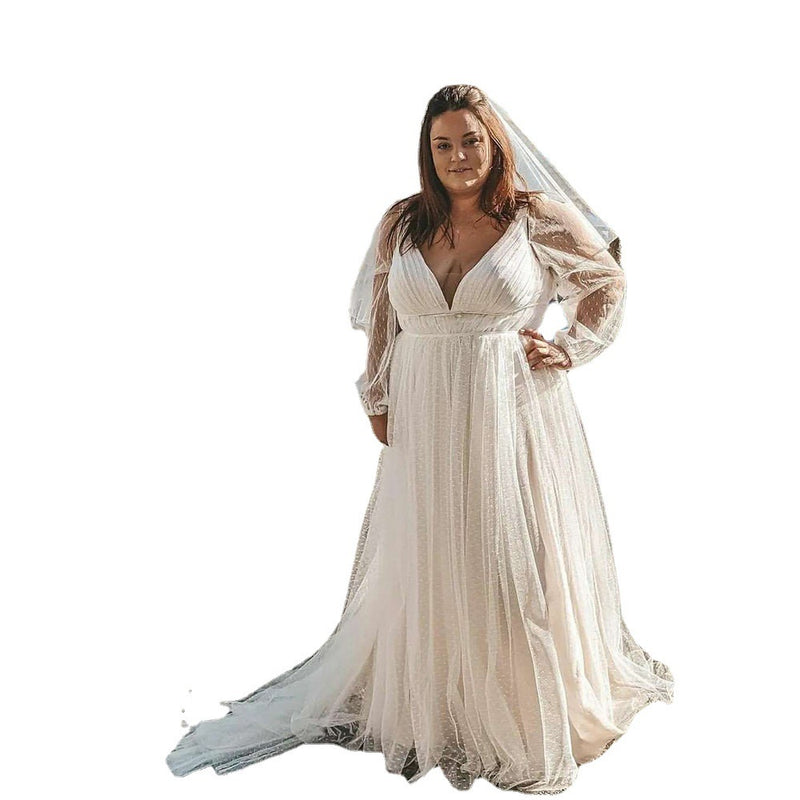 Vestido longo estilo europeu e americano para gestantes, tamanho grande, com decote profundo e alças largas