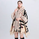 Casaco xadrez oversized com cashmere e malha