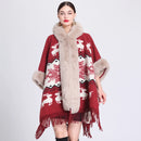 Casaco xadrez oversized com cashmere e malha