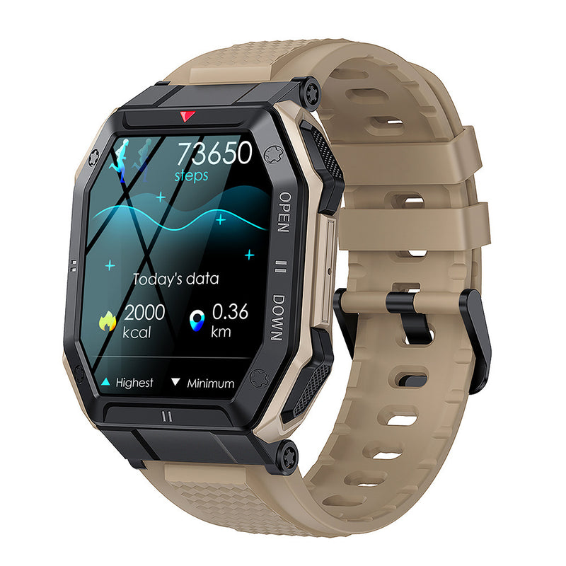 Relógio Inteligente K55 Bluetooth com Monitoramento de Pressão Arterial e Frequência Cardíaca Esportiva