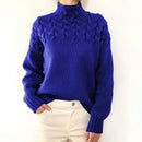 Gola alta com detalhe trançado em cabo da moda