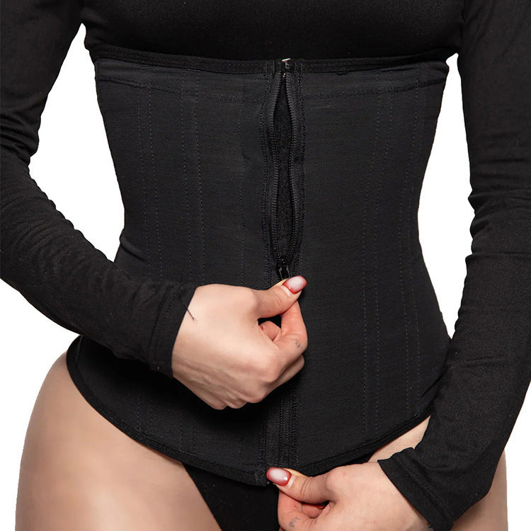 Corpete Plus Size com Zíper e Selagem na Cintura 9 Ossos
