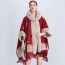 Casaco xadrez oversized com cashmere e malha