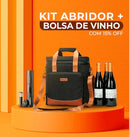 Kit Vino - Abridor Elétrico + Bolsa Térmica + 3 Brindes!